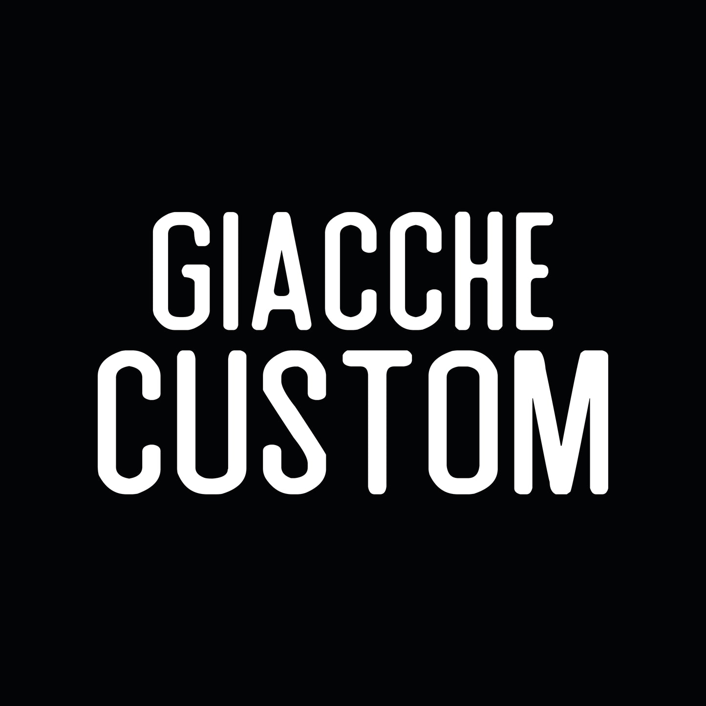 GIACCA CUSTOM - prezzo da 115€